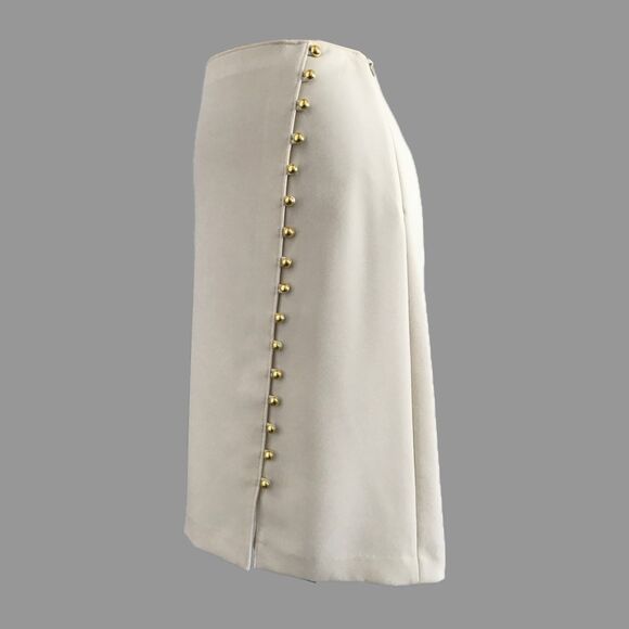 Talbots Dresses & Skirts - Talbots Ivory Neutral Straight Pencil Knee Length Skirt Women's Size 2
